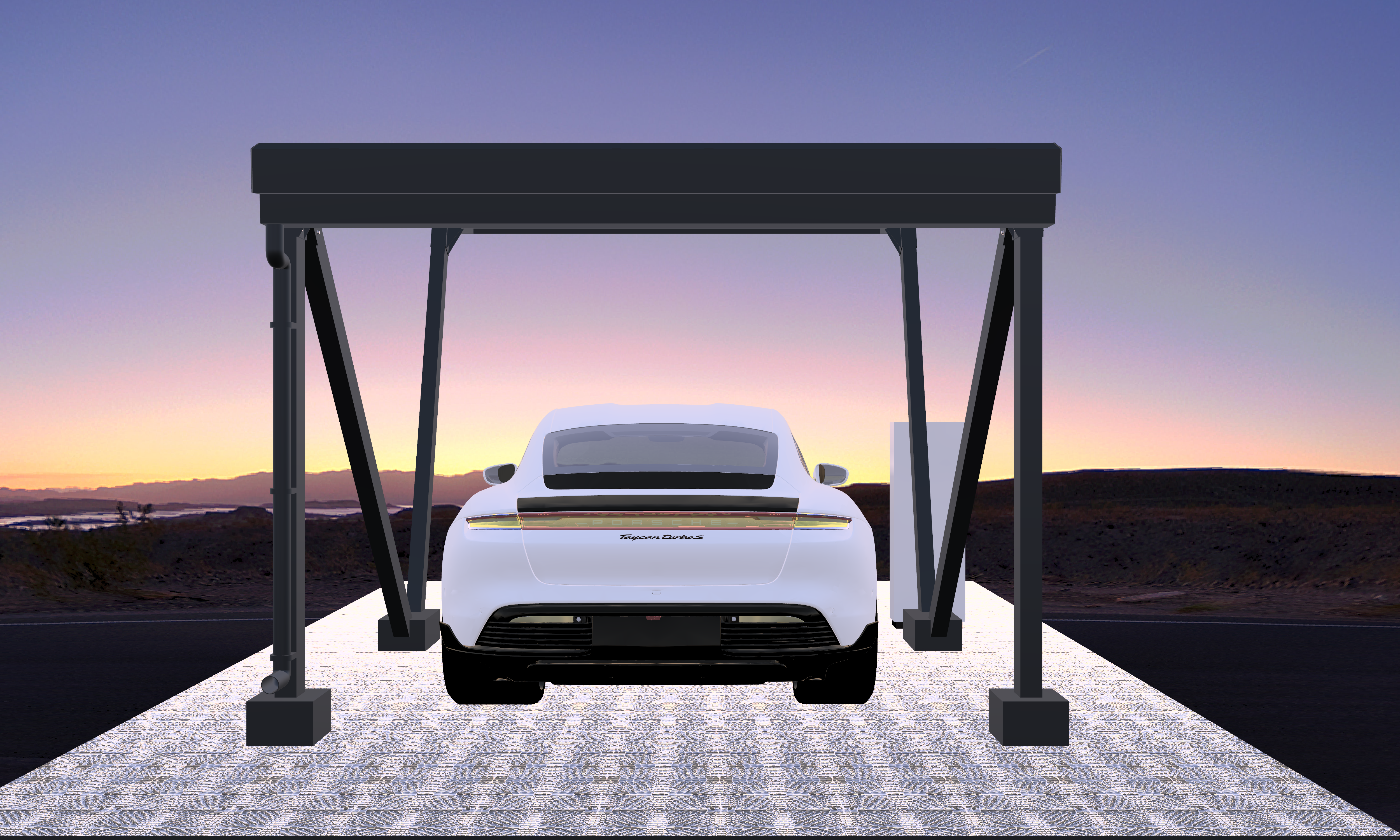 SOLAR CHARGING CARPORT STRUCTURES